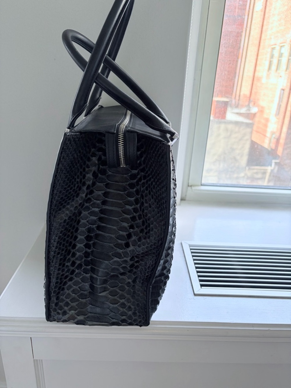 Michael Kors Collection Python Gracie Bag – Black | Made in Italy - Picture 3 of 7